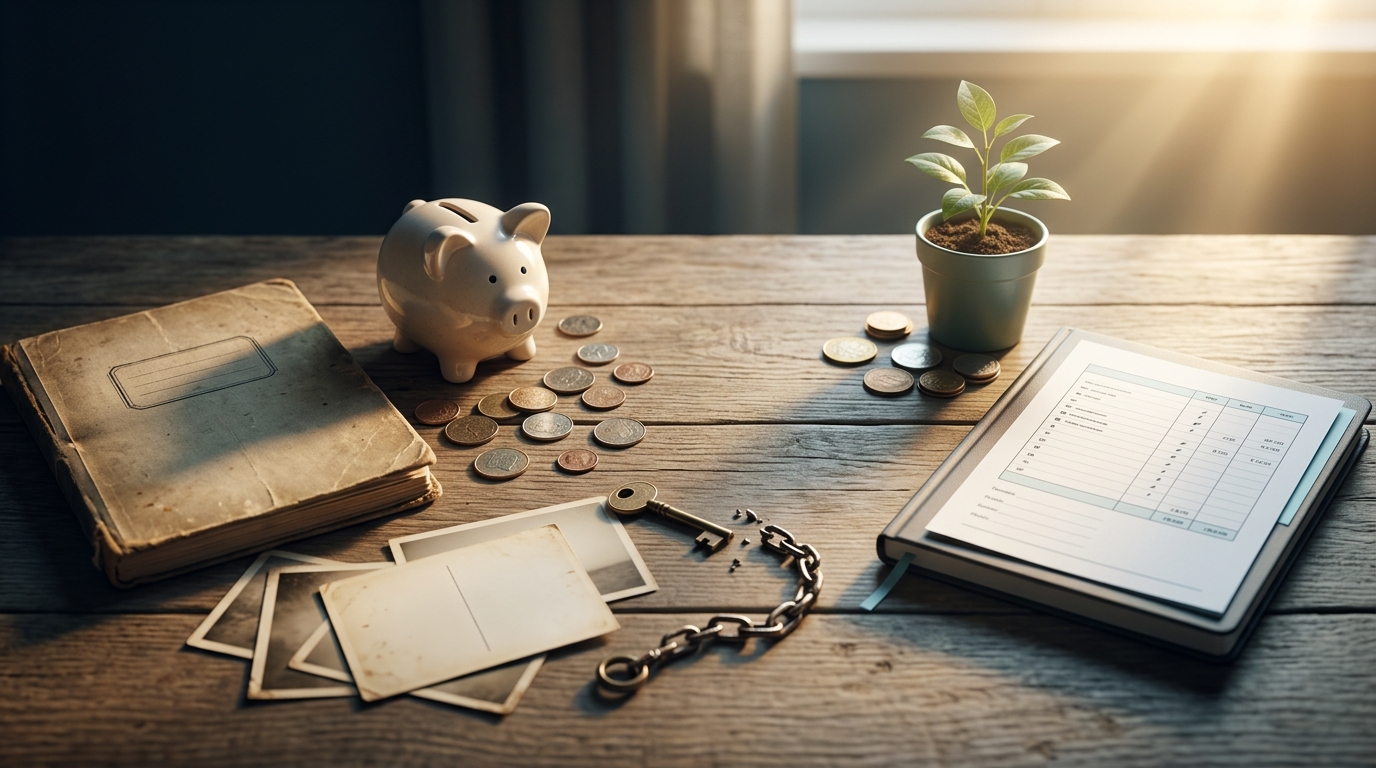 financial mindset shaped by childhood money beliefs